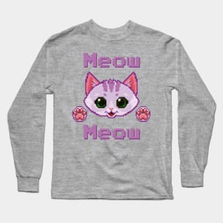 Pixel Kitty Long Sleeve T-Shirt